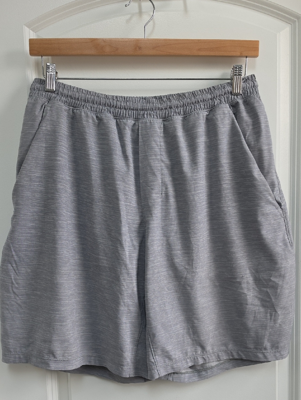 lululemon athletica Men's Heather Gray Athletic Shorts